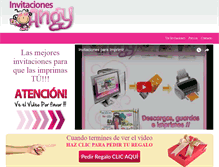 Tablet Screenshot of invitacionesangy.com